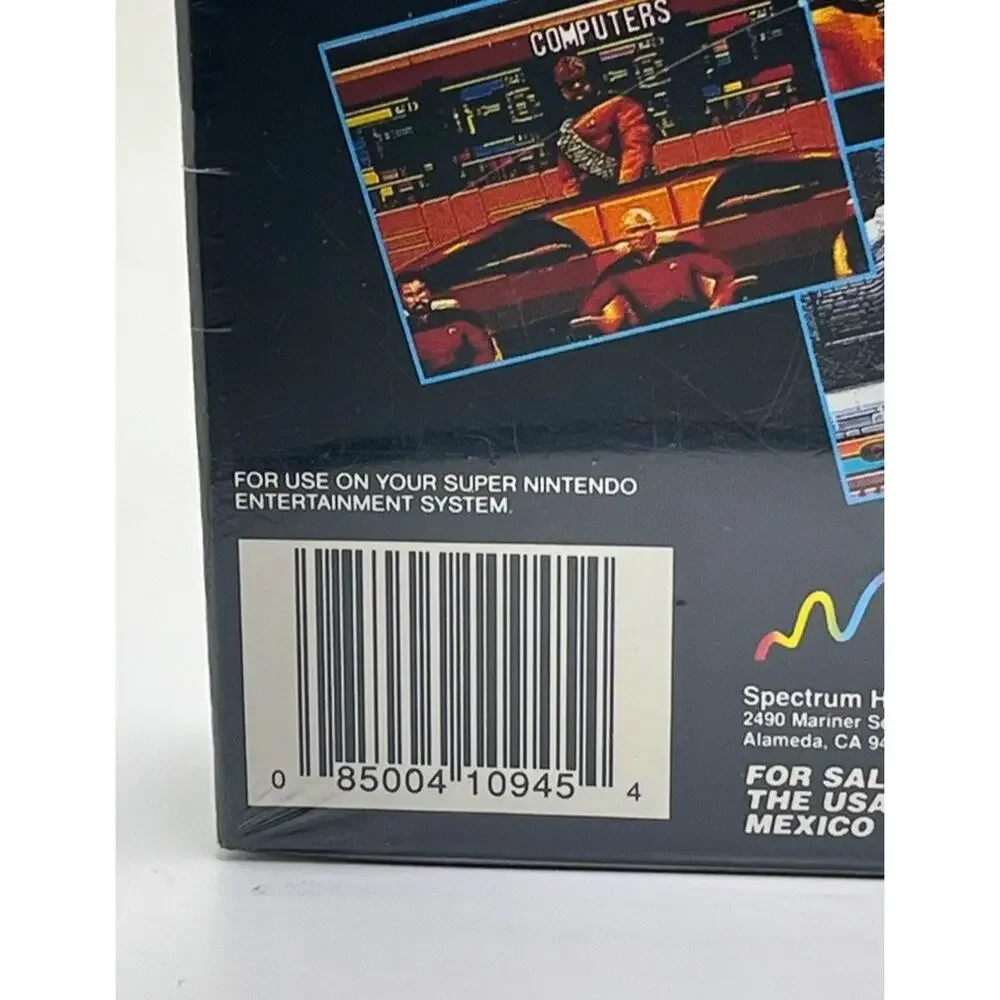 Star Trek The Next Generation Future's Past SNES Sealed New Rare Spectrum